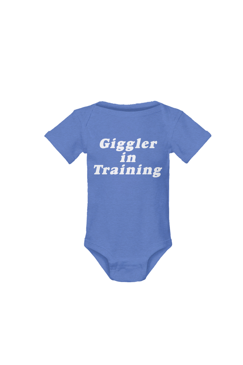 Giggler In Training Blue Baby One-Piece