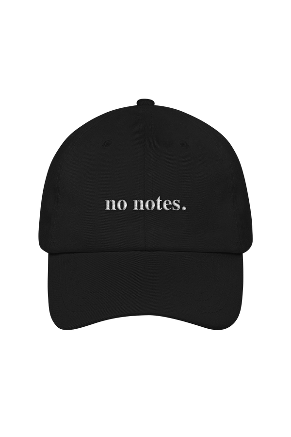 No Notes Black Dad Hat