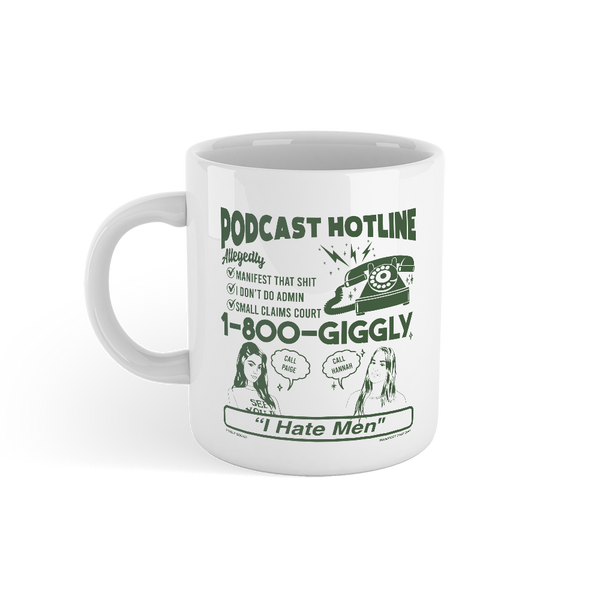 Podcast Hotline White Mug